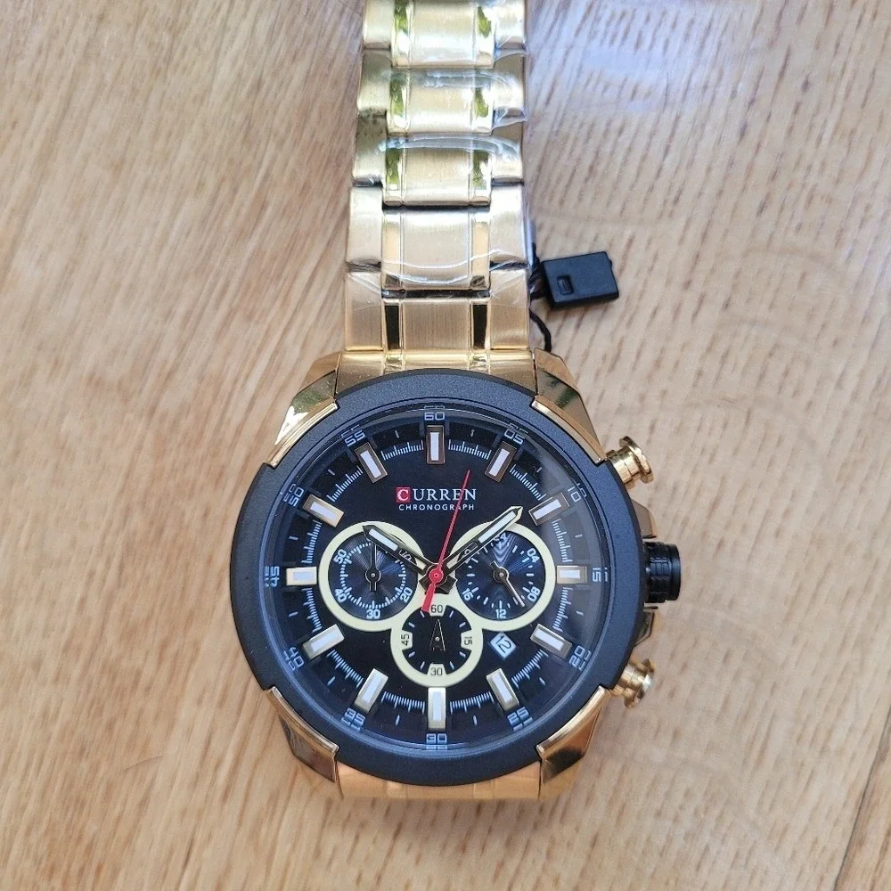 CURREN Multicolor Chronograph Watch‎ in Stainless Steel for Men